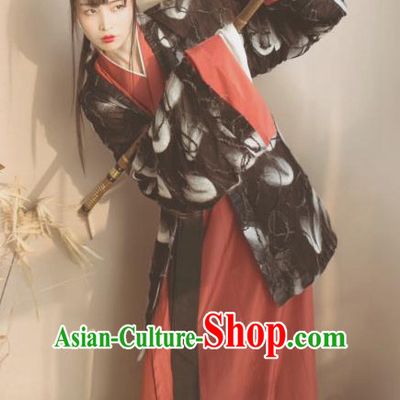 Ancient Chinese Women Clothing Traditional Hanfu Hanbok Kimono Dress National Costume Dresses Complete Set