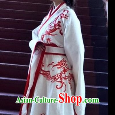 Ancient Chinese Princess Dresses Traditional Royal Stage Hanfu Classical Dress National Costumes Clothing and Hair Jewelry Complete Set