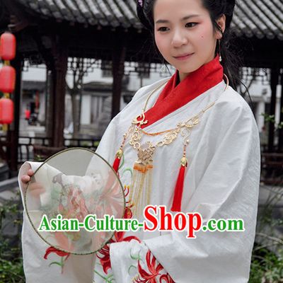 Ancient Chinese Princess Ming Dynasty Dresses Traditional Royal Stage Hanfu Classical Dress National Costumes Clothing and Hair Jewelry Complete Set