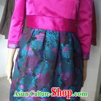 Chinese Mongolian Minority Mongol Women Dress Mongolia Minority Dresses Ethnic Mongolian Costume Complete Set