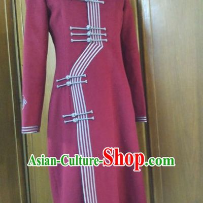 Chinese Mongolian Minority Mongol Women Dress Mongolia Minority Dresses Ethnic Mongolian Costume Complete Set