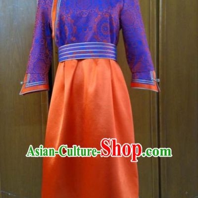 Chinese Mongolian Minority Mongol Women Dress Mongolia Minority Dresses Ethnic Mongolian Costume Complete Set