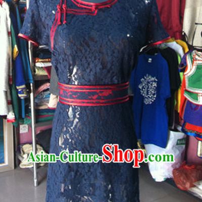 Chinese Mongolian Minority Mongol Women Dress Mongolia Minority Dresses Ethnic Mongolian Costume Complete Set