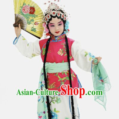 Ancient Chinese Children Opera Costumes Peking Opera Official Costume Historical Dress Traditional National Costume Complete Set