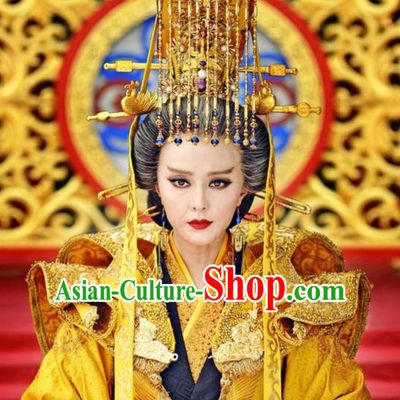 Ancient Chinese Emperor Hat Hair Accessories Headpiece Headdress Crown