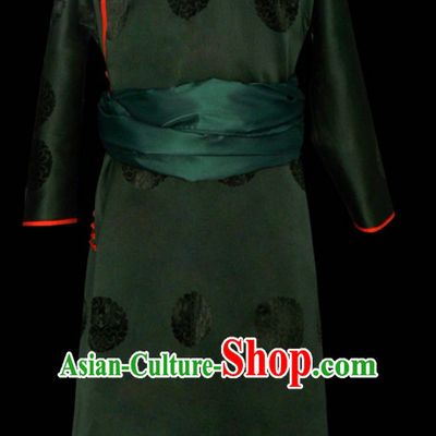 Mongolian Minority Emperor Mongol Long Robe Mongolia Prince Clothing Ethnic Traditional Costumes Complete Set