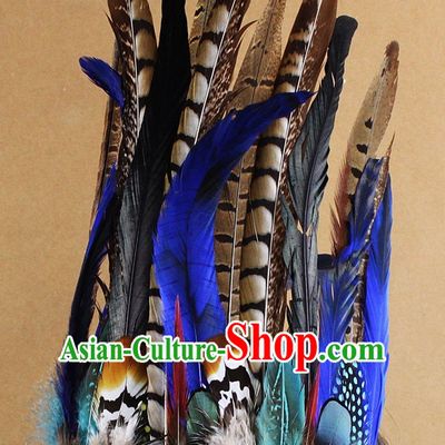 Handmade Feather Hair Pin Hair Accessory Headwear Hair Accessorie Head Dress Head Piece Jewel Hat Set