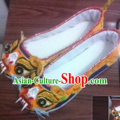 Chinese Tiger Shoes Wedding Shoes Kung Fu boots Wushu Shoes Mens Shoes Opera Shoes Hanfu Shoes Embroidered Shoes Monk Shoes