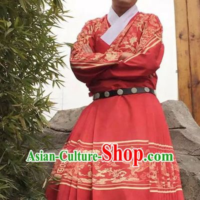 Traditional Chinese Ancient Ming Dynasty Clothing Imperial Wedding Dresses Beijing Classical Chinese Bridal Clothing for Men