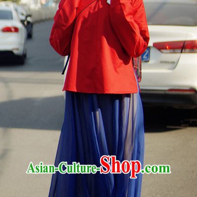 Ancient Chinese Ming Dynasty Beauty Hanfu Costumes and Hair Jewelry Complete Set for Women