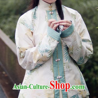Ancient Chinese Ming Dynasty Beauty Hanfu Costumes and Hair Jewelry Complete Set for Women