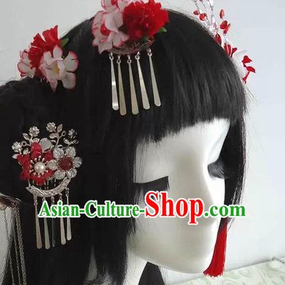 Traditional Chinese Headpiece Headdress Hair Decorations Hair Sticks Head Gear Wig Hair Decoration Set