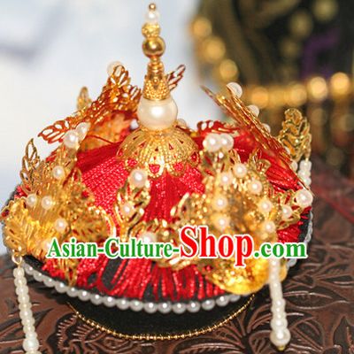 Traditional Chinese Women Qing Empress Headpiece Princess Headdress Palace Hair Decorations Royal Hair Sticks Head Gear Hair Decoration Set