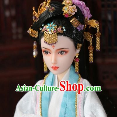 Traditional Chinese Women Qing Empress Headpiece Princess Headdress Palace Hair Decorations Royal Hair Sticks Head Gear Hair Decoration Set