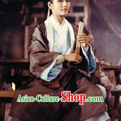Chinese Ancient Swordswoman Clothing Costumes and Headpieces Complete Set for Women