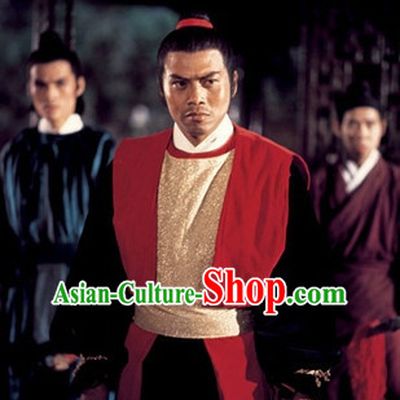 Chinese Ancient Fighter Costumes Complete Set for Men
