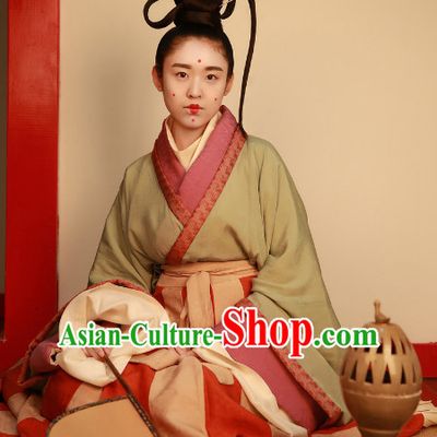 Chinese Ancient Female Clothing Complete Set
