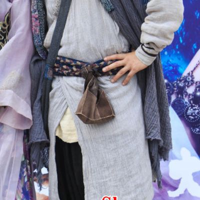 Chinese Ancient Swordsman Zhi Zunbao Clothing Costumes Complete Set for Men