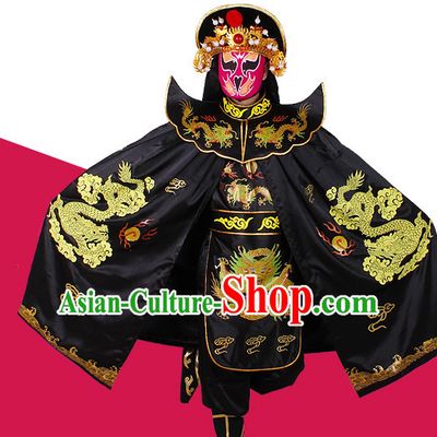 Chinese Classical Bian Lian Mask Changing Costumes Mask Change Costume and Hat Complete Set