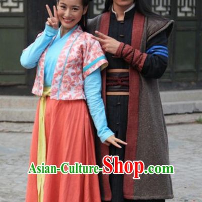 Ancient Chiinese Knight Samurai Costumes Hanfu Clothing for Men
