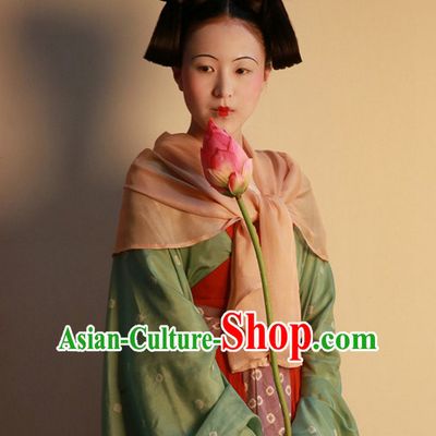 Ancient Chinese Lady Female Black Wigs