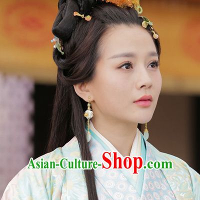 Ancient Chinese Princess Wig Hair Accessories Headpiece Headdress Hair Decoration Wigs
