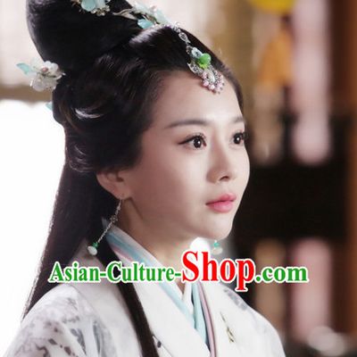 Ancient Chinese Princess Wig Hair Accessories Headpiece Headdress Hair Decoration Wigs