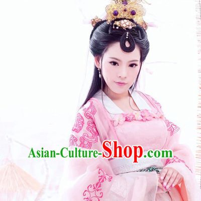Ancient Chinese Princess Wig Hair Accessories Headpiece Headdress Hair Decoration Wigs