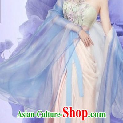 Ancient Chinese Royal Highness Beauty Costumes and Hair Accessories Complete Set for Women