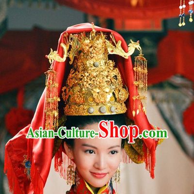 Ancient Chinese Princess Palace Crown Hat Coronet Headwear Headpieces