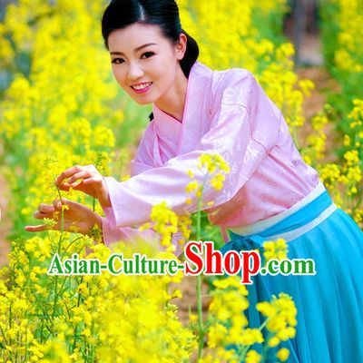 Traditional Chinese Stage Hanfu Costume Opera Historical Dress Complete Set for Women Girls