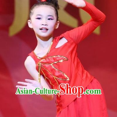 Traditional Chinese Yangge, Children Kindergarten Fan Dancing Wholesale Costume, Folk Dance Yangko Costume Dancewear for Kids