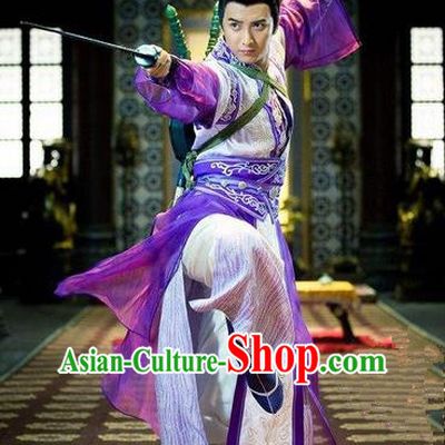 Traditional Chinese Costume Chinese Ancient Swordsmen Dress, Ming Dynasty Swordsmen Costume for Men