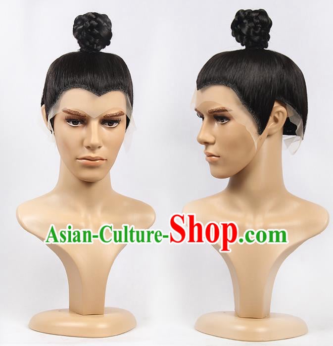 Chinese Ancient Swordsman Long Wig Set Chinese Ancient Swordsman Long Wig Set