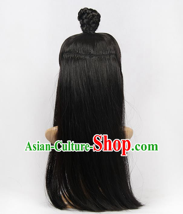 Chinese Ancient Swordsman Long Wig Set Chinese Ancient Swordsman Long Wig Set
