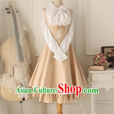 Traditional Classic Women Clothing, Traditional Classic Joe Chest One-piece Dress, British Restoring Ancient Vest Joe Chest Skirt for Women