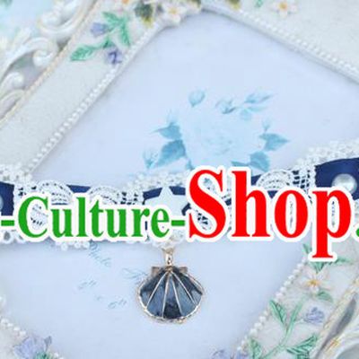 Traditional Classic Pearl Necklace Accessories, Restoring Ancient Lace Princess Necklace for Women