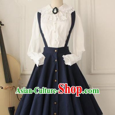 Traditional Classic Elegant Women Costume One-Piece Dress, Restoring Ancient Princess Suspender Skirt Giant Swing Sundress for Women