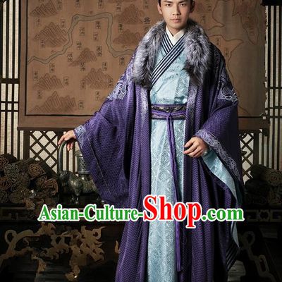 Traditional Chinese Ancient Men Costumes, Ancient Chinese Cosplay General Swordsmen Knight Costume Complete Set for Men