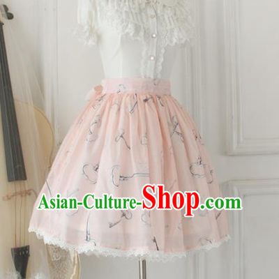 Traditional Classic Elegant Women Costume Bust Skirt, Restoring Ancient Princess Organza Sweet Giant Swing Skirt for Women