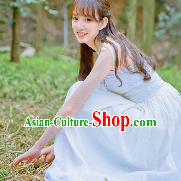 Traditional Classic Chinese White Silk Pajamas Heavy Lace Embroidery Evening Dress Restoring Garment Skirt Braces Skirt Traditional Classic Chinese White Silk Pajamas Heavy Lace Embroidery Evening Dress Restoring Garment Skirt Braces Skirt