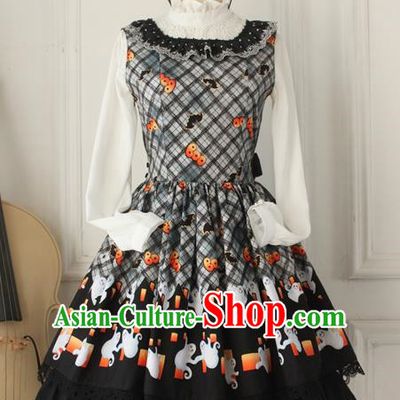Traditional Classic Elegant Women Costume One-Piece Dress, Restoring Ancient Princess Halloween Jumper Skirt for Women