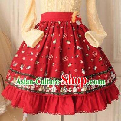 Traditional Classic Elegant Women Costume Bust Skirt, Restoring Ancient Princess Christmas Giant Swing Skirt for Women