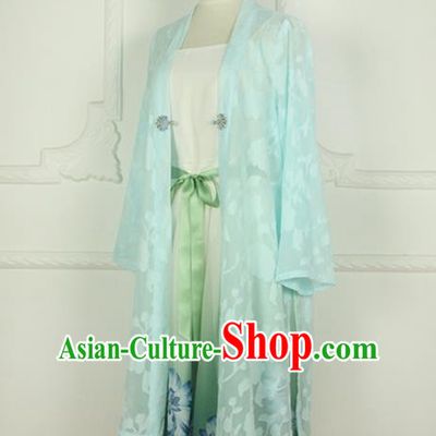 Traditional Classic Chinese Elegant Women Costume Hanfu Smock, Restoring Ancient Han Dynasty Shadow Short Cardigan for Women