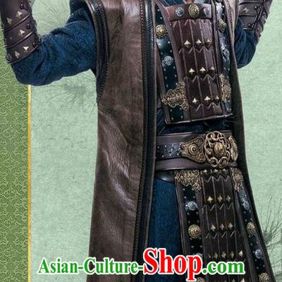 Traditional Chinese Ancient Men Costumes, Ancient Chinese Cosplay General Swordsmen Knight Costume Armour Complete Set for Men