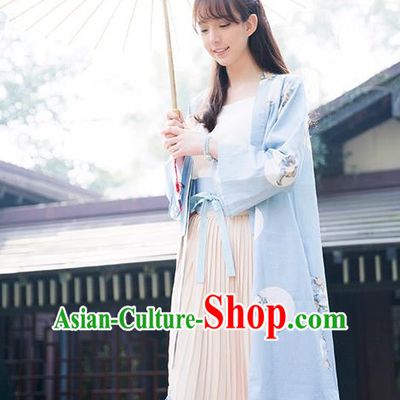 Traditional Japanese Restoring Ancient Kimono Costume Haori Smock, China Kimono Modified Coat Long Cardigan for Women
