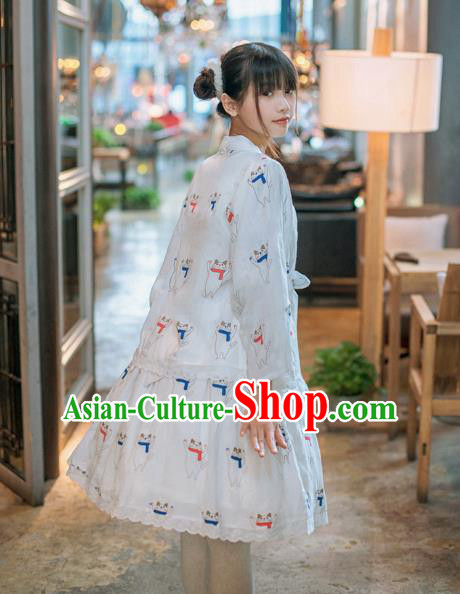 Traditional Japanese Restoring Ancient Kimono Costume Haori Smock