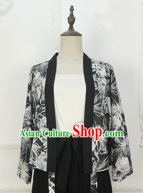Traditional Japanese Restoring Ancient Kimono Costume Haori Smock Traditional Japanese Restoring Ancient Kimono Costume Haori Smock