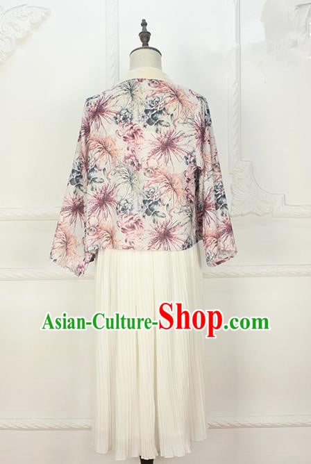 Traditional Japanese Restoring Ancient Kimono Costume Haori Smock