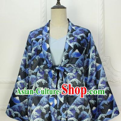 Traditional Japanese Restoring Ancient Kimono Costume Haori Smock, China Kimono Modified Double Side Coat Short Cardigan for Women